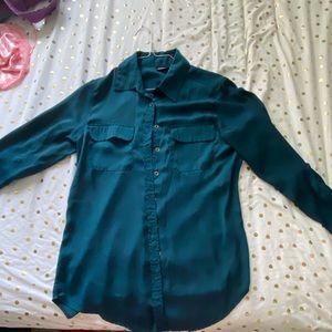 Teal blouse